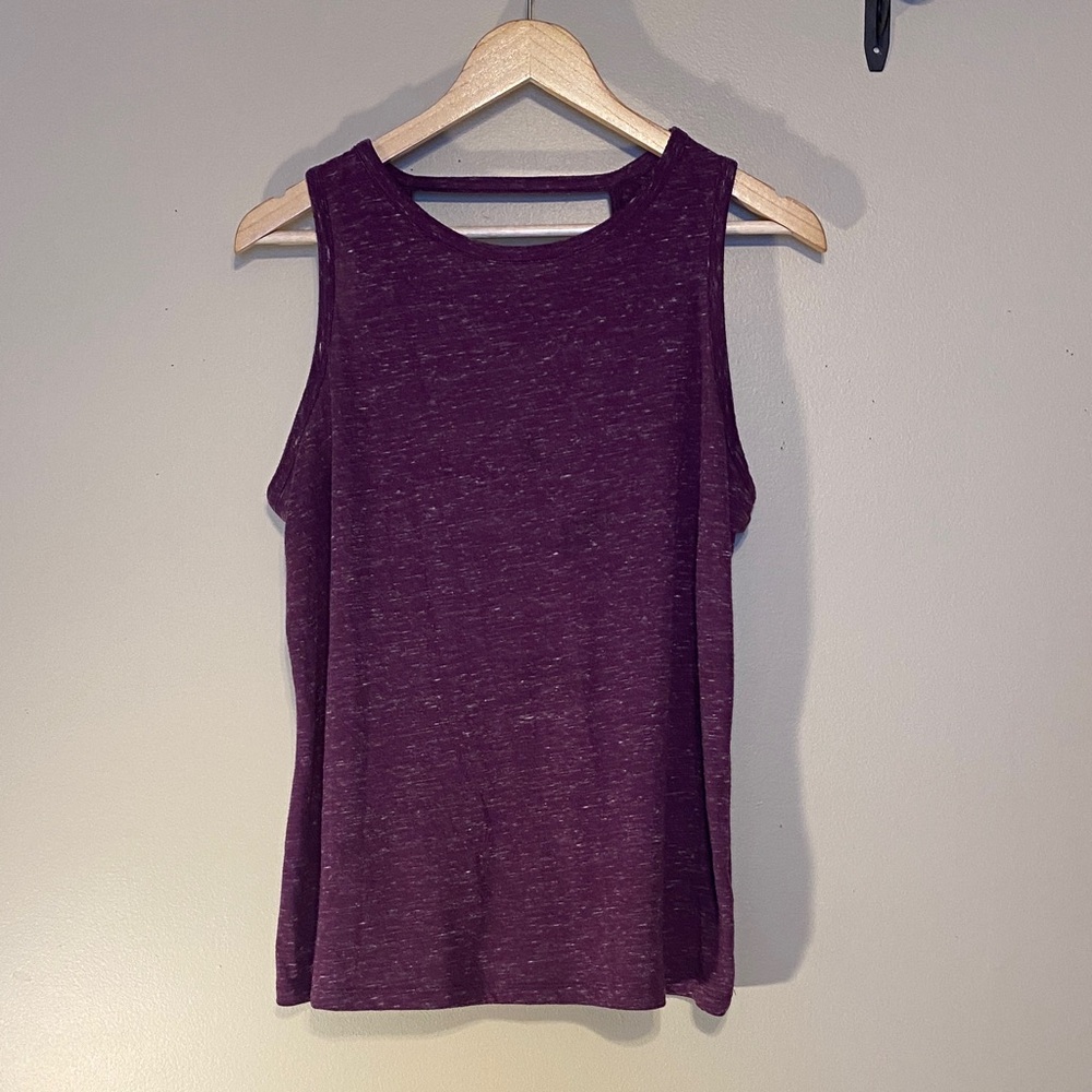 Elegant Plum Sleeveless Tank Top